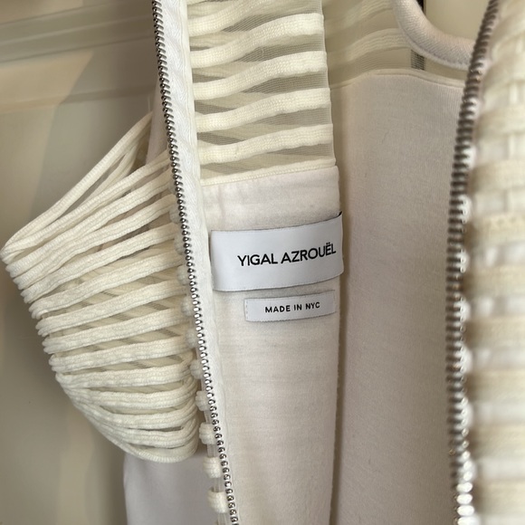 Yigal Azrouel White Striped Mini Dress - Picture 7 of 11